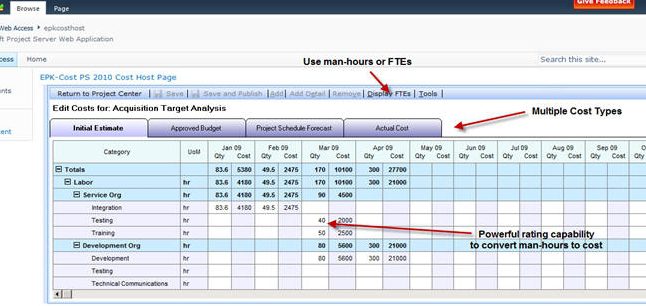 EPK Cost Tackles Cost Management for Microsoft Project Server