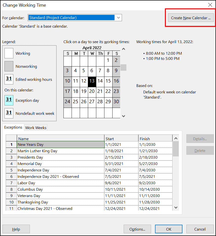 Display Actual Duration In Calendar Days And Not In Working Days MPUG