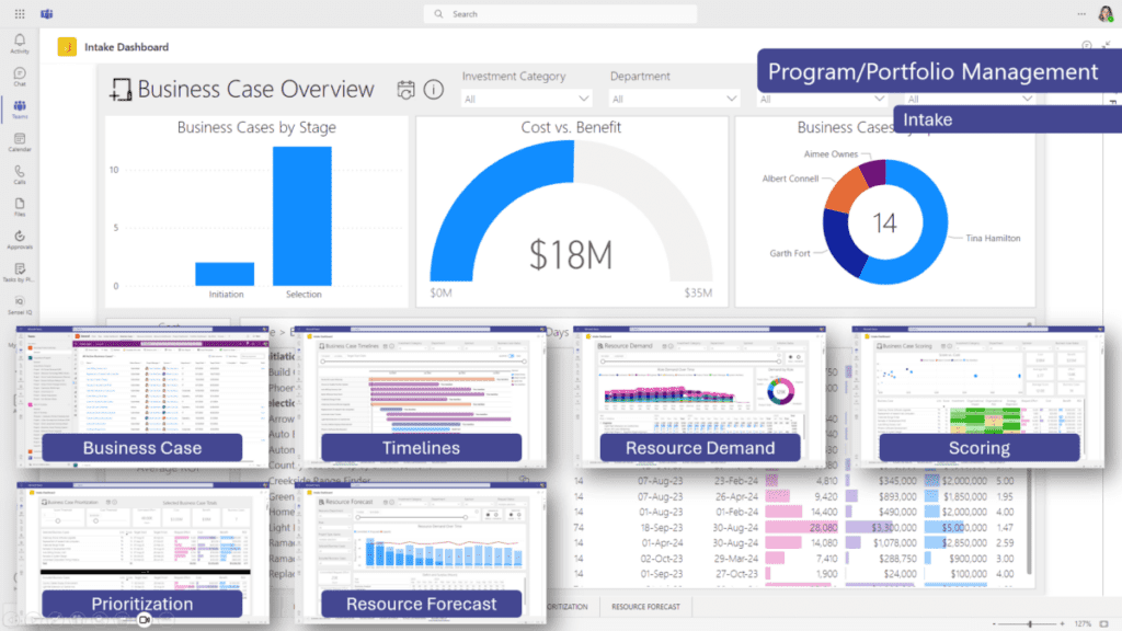Figure 23 – Program and Portfolio Management on the Power Platform