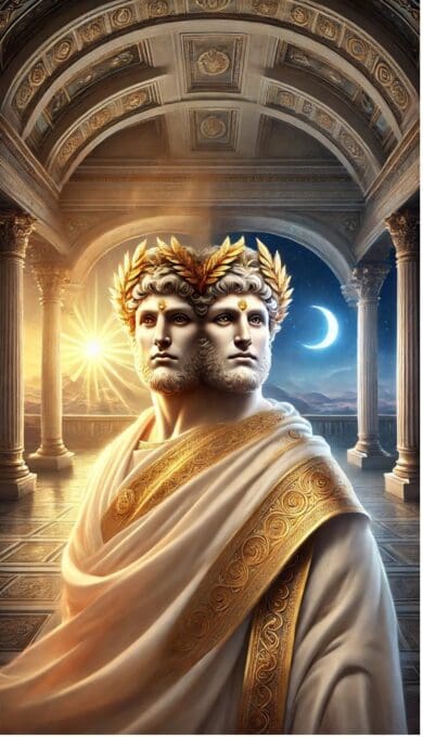 Figure 1 Image of the Roman God Janus- as interpreted by ChatGPT